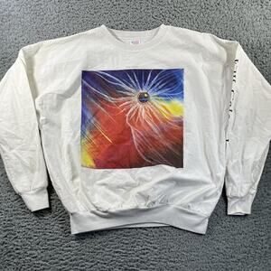 VTG 90s Psychedelic Trippy Abstract Art LS XL USA Made New Dawn Bill Rabbit